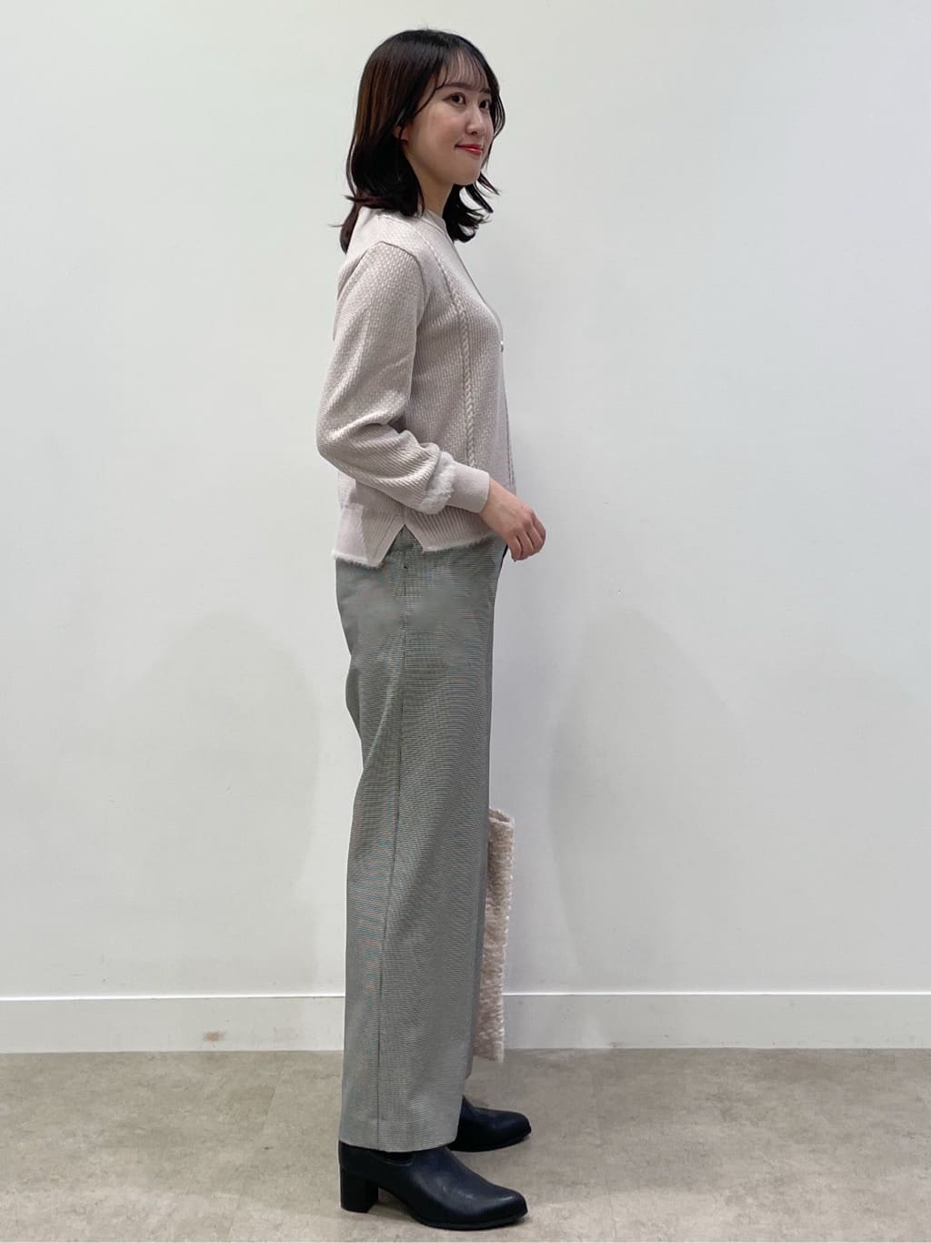 yukariさんの「Reflect｜【ほんのりラメ感◎】ケーブル柄ニット」を使ったコーディネート