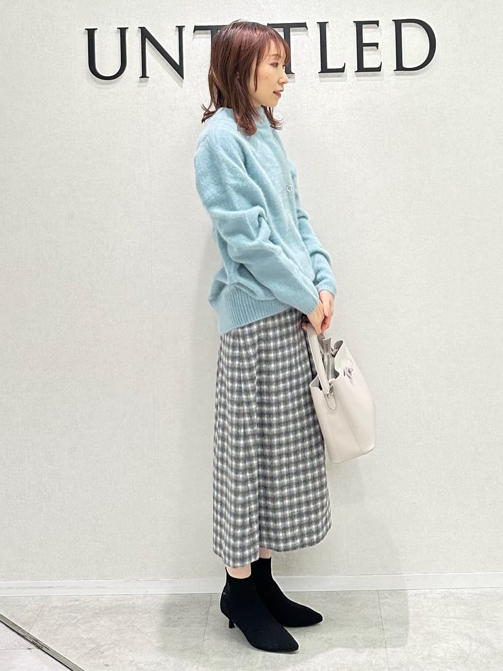 Miwaさんの「UNTITLED｜【大人な品格/ふわふわニット】フォックスカシミヤ コクーンニット」を使ったコーディネート