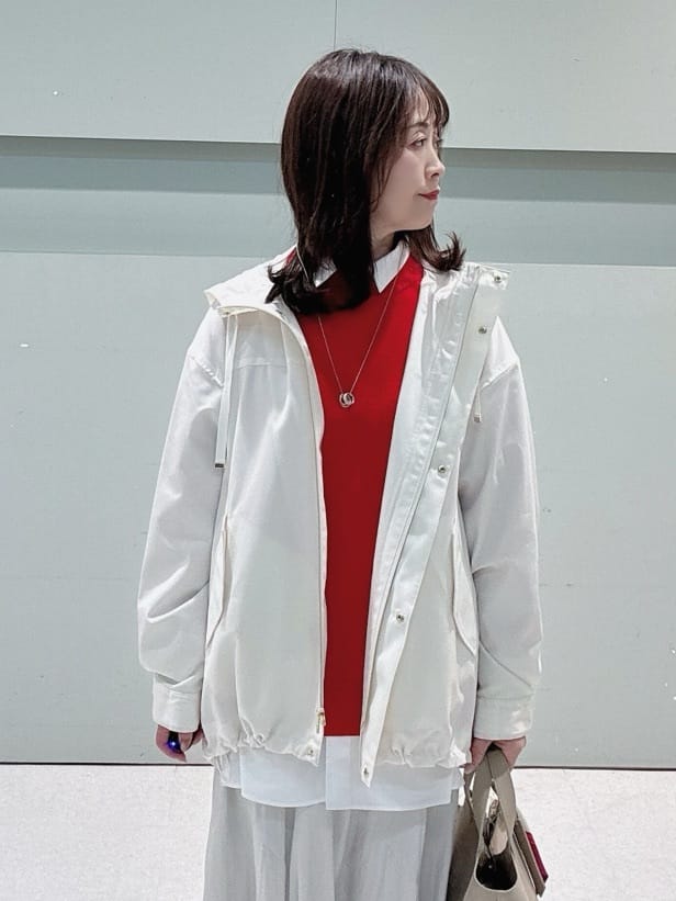 makiさんの「UNTITLED｜【洗える/はっ水】リラクシーマウンテンパーカー」を使ったコーディネート