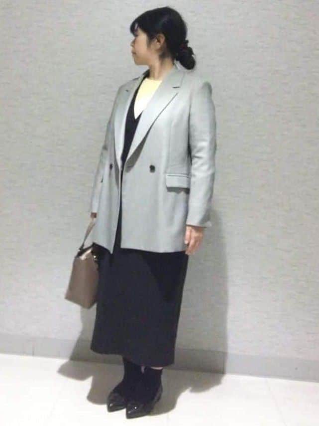 sakoさんの「Reflect｜【選べる8色／スカートにもパンツにも◎】ウール混ボートネックニット」を使ったコーディネート