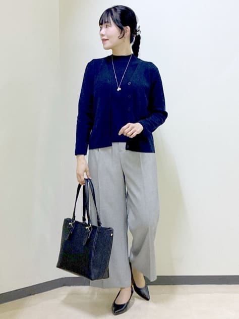 beni_gingerさんの「Reflect｜【選べる5色／アンサンブル可】プチハイネックリブニット」を使ったコーディネート