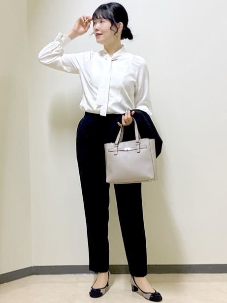  beni_gingerさんの「Reflect｜【レイヤードに◎】ボウタイブラウス」を使ったコーディネート