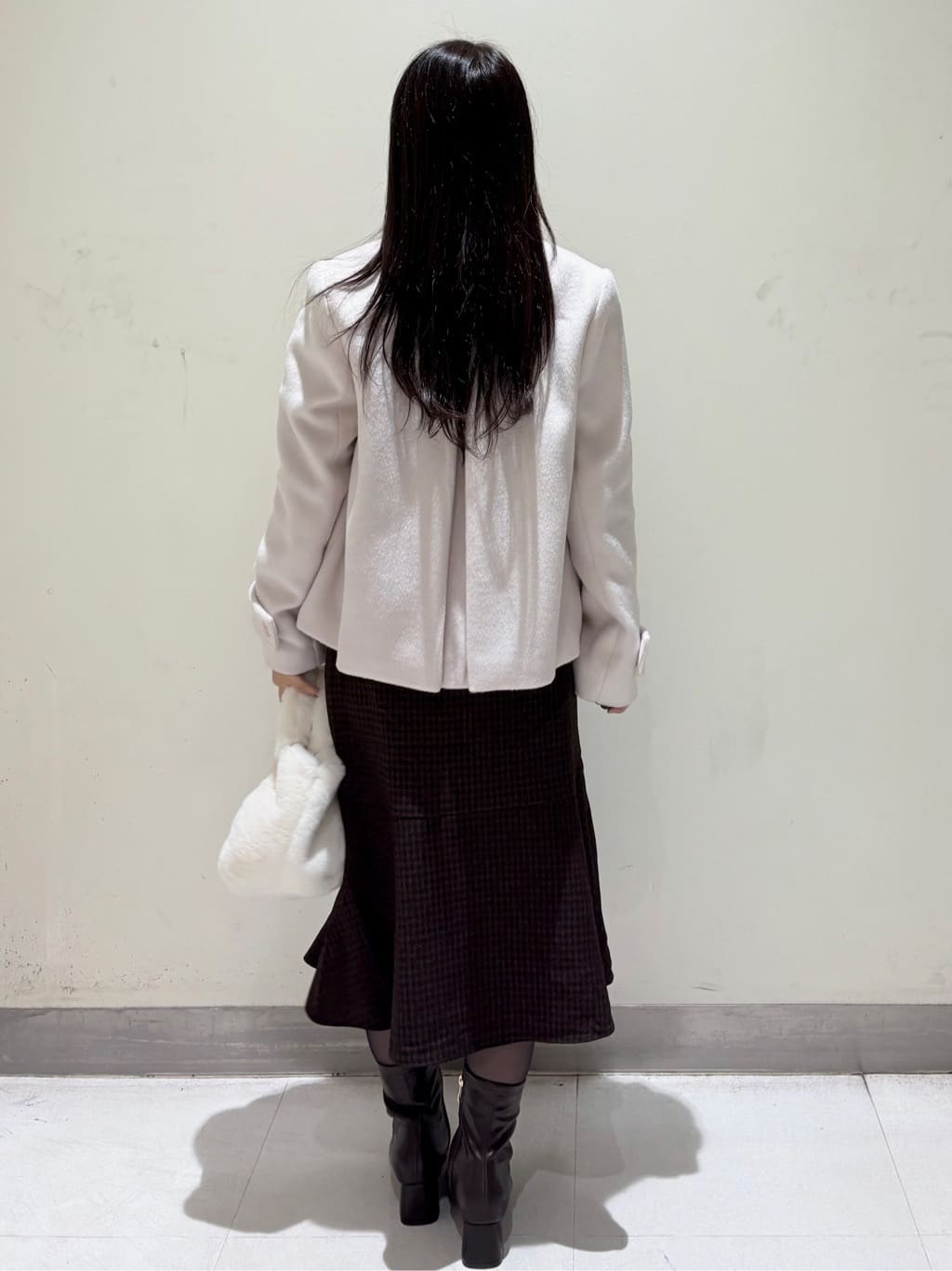 きみさんの「OPAQUE.CLIP｜ゴールドパーツ付きボウタイニット【洗濯機OK】《10col／XS～LL》」を使ったコーディネート