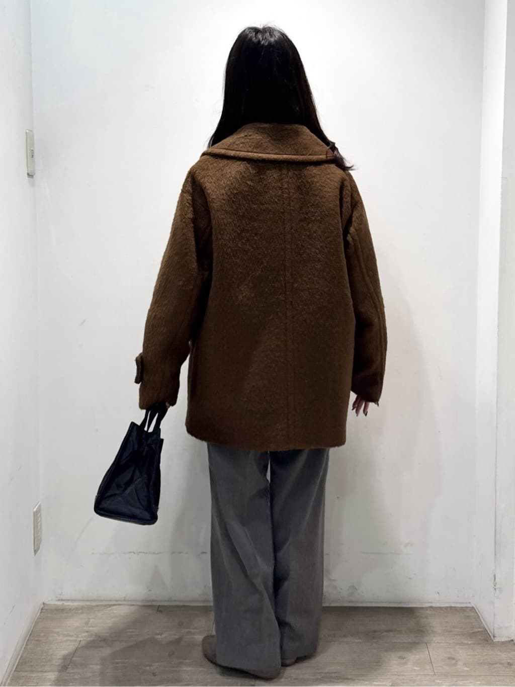 yuicciさんの「OPAQUE.CLIP｜【es】《Mapel／マペル》シャギーミドルコート」を使ったコーディネート