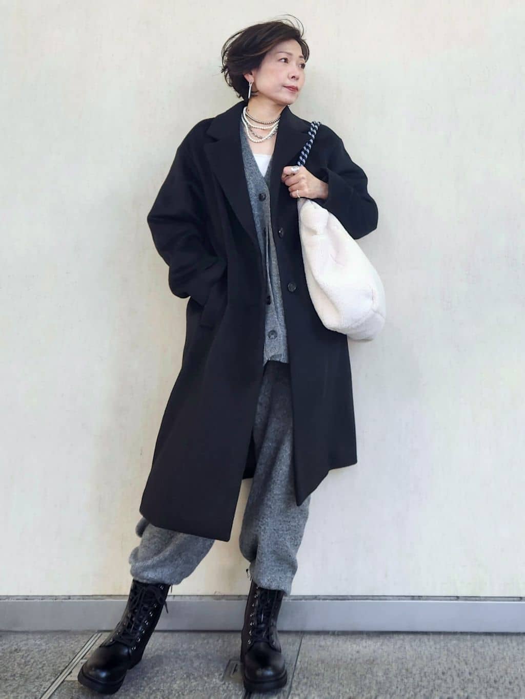 milkyさんの「OPAQUE.CLIP｜カシミヤブレンドウールチェスターコート」を使ったコーディネート