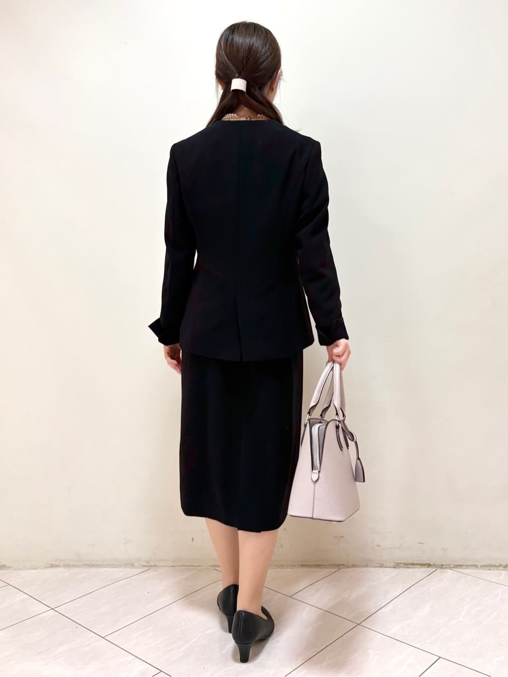mikiさんの「Reflect｜【SS-4Lサイズ／通勤／セットアップ可】ノーカラージャケット」を使ったコーディネート