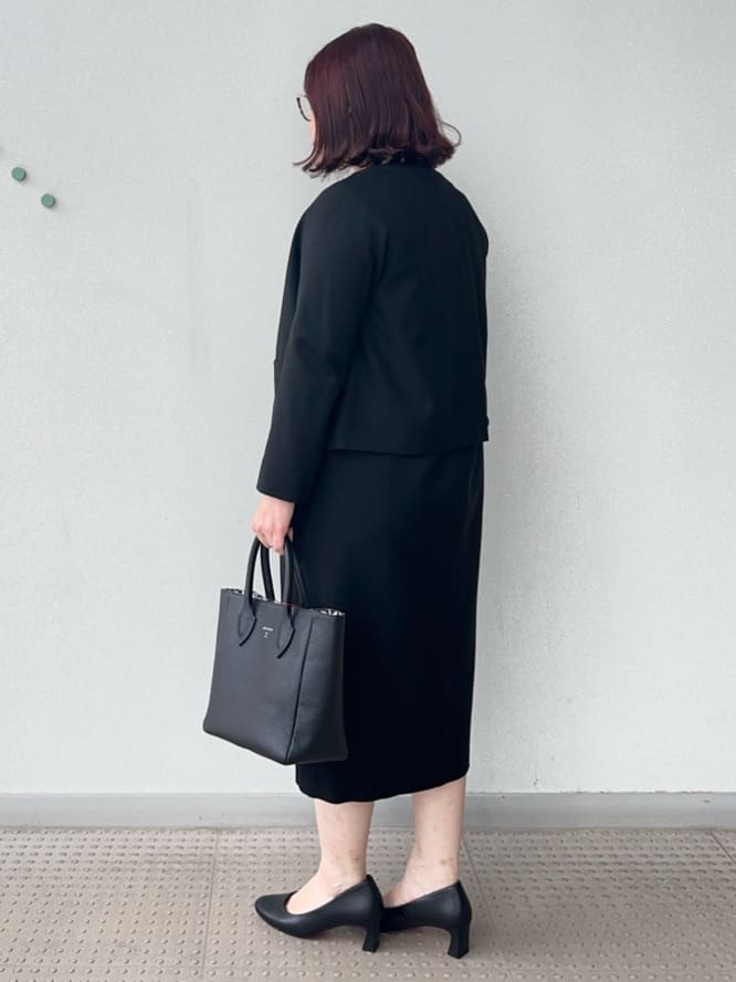 Asamiさんの「DRESSTERIOR｜【セットアップ可】ブラックフォーマルワンピース」を使ったコーディネート