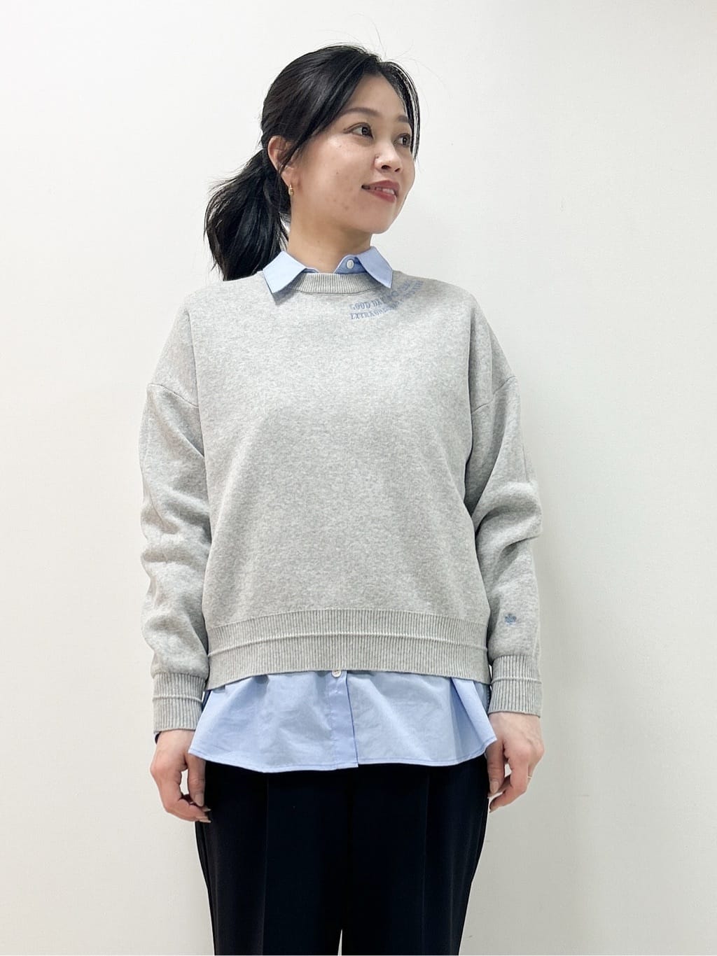 Kaiさんの「Dessin｜【花粉ガード/撥水加工/洗える】クルーネックスプリングコート」を使ったコーディネート