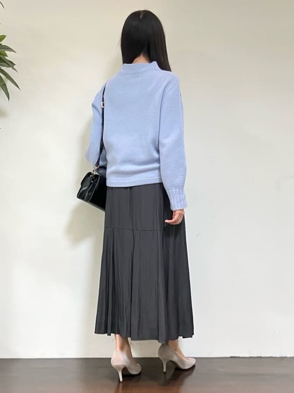 カレンさんの「UNTITLED｜【洗える】スポンディッシュ ボトルネックニット」を使ったコーディネート