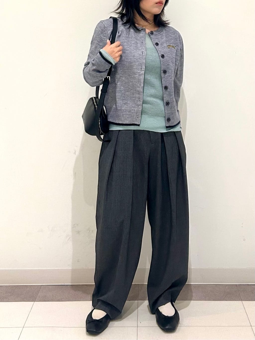 とりみさんの「DRESSTERIOR｜◆ソフトレザーバレエシューズ」を使ったコーディネート