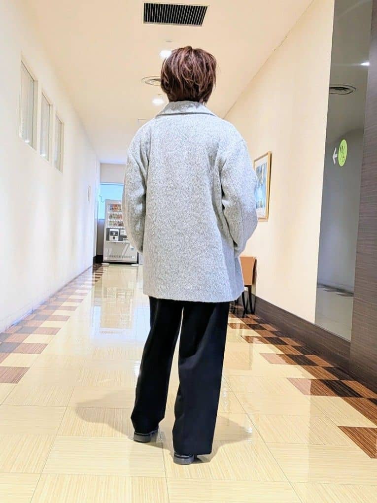 Hiromiさんの「INDIVI｜【8色展開／コンパクト丈】レーヨン混 コクーンニット」を使ったコーディネート