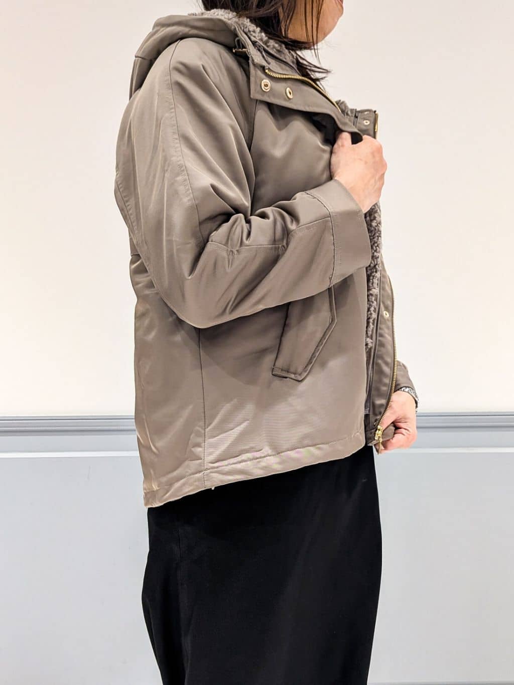 なっちゃんさんの「grove｜【名品アウター/3WAY・はっ水】ボアライナー付マウンテンパーカ」を使ったコーディネート