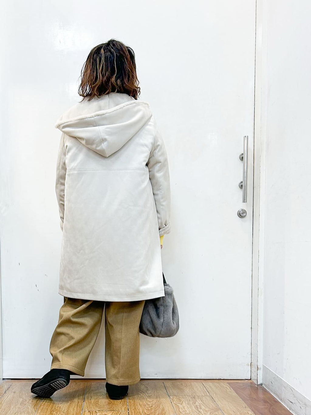 haruさんの「SHOO･LA･RUE｜【洗濯機可/吸湿発熱】チクチクしにくいもちもちハイネックニット」を使ったコーディネート