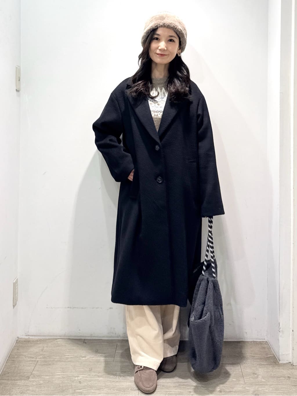 yuicciさんの「OPAQUE.CLIP｜カシミヤブレンドウールチェスターコート」を使ったコーディネート