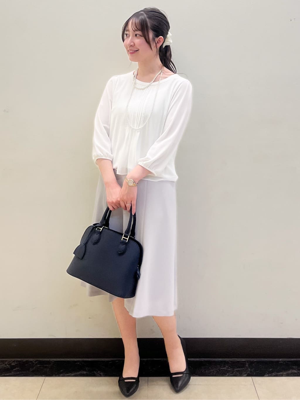 mikikoさんの「Reflect｜【SS-4Lサイズ】ピンタック&times;スカラレースブラウス」を使ったコーディネート