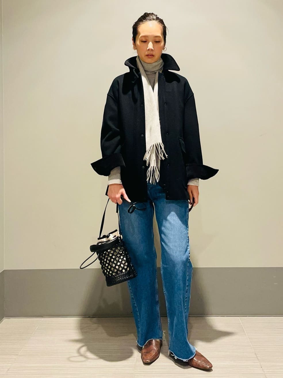 Annさんの「DRESSTERIOR｜ピュアカシミヤストール」を使ったコーディネート