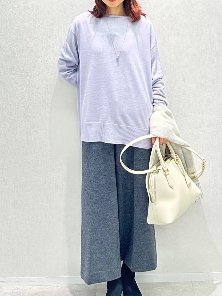 Miwaさんの「UNTITLED｜【8色展開/体型カバー】魅せるタイムレスニット」を使ったコーディネート