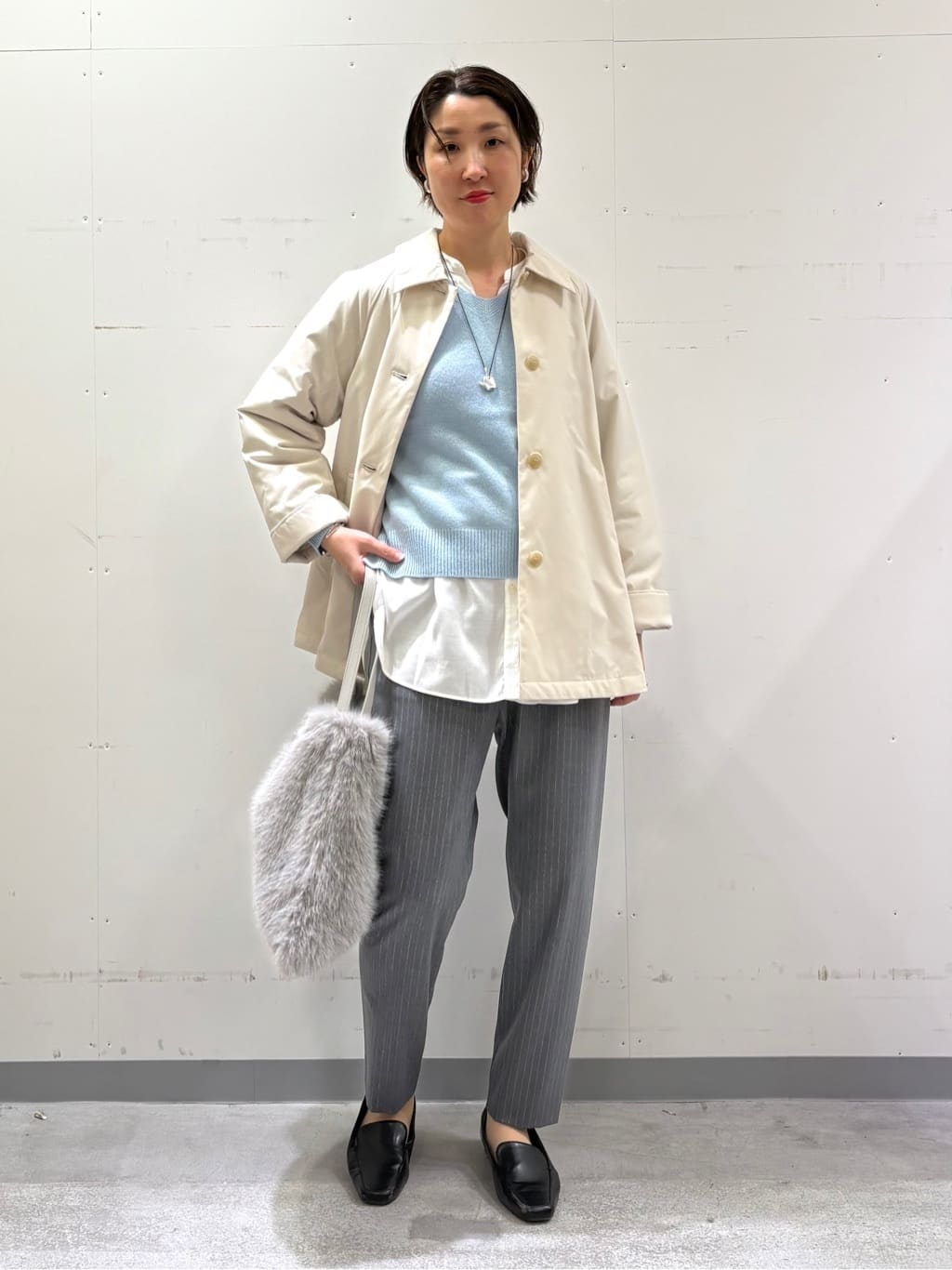 yuriさんの「INDIVI｜【洗える／裏起毛】ストレッチウォームパンツ」を使ったコーディネート