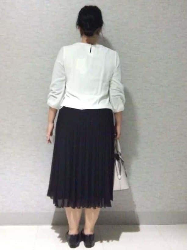 sakoさんの「Reflect｜【SS-4Lサイズ／通勤／セットアップ可】ノーカラージャケット」を使ったコーディネート