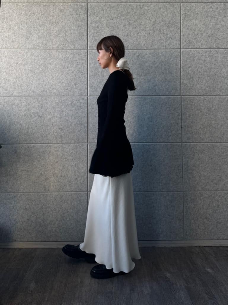 designer yukaさんの「CODE A｜【ReRe】easy－fit long skirt」を使ったコーディネート