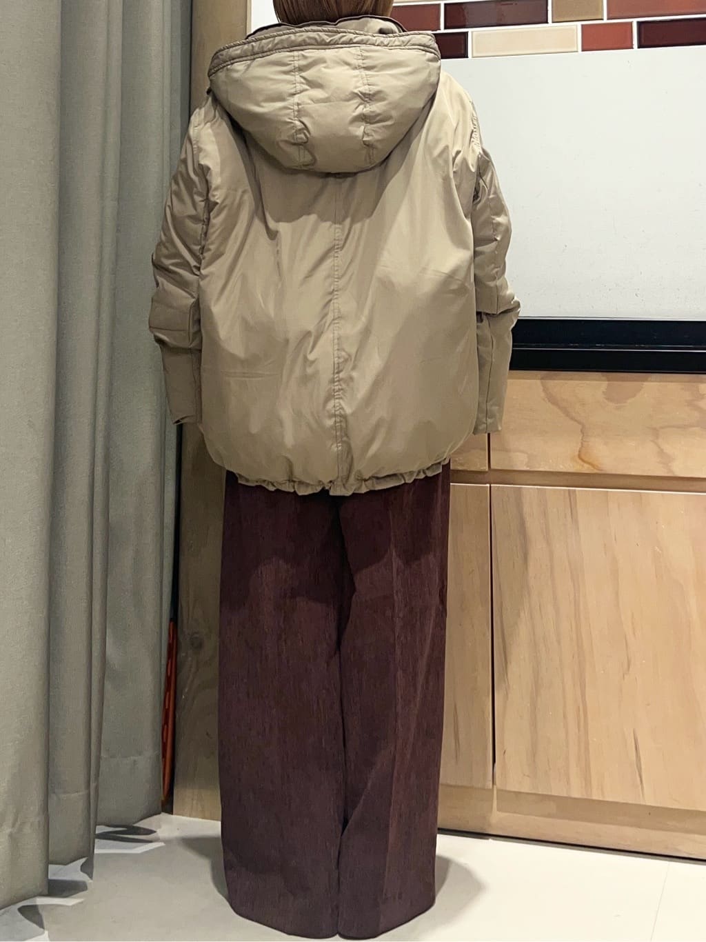 かのさんの「THE SHOP TK｜【ぎゅっとされているような暖かさ】撥水中綿ブルゾン」を使ったコーディネート
