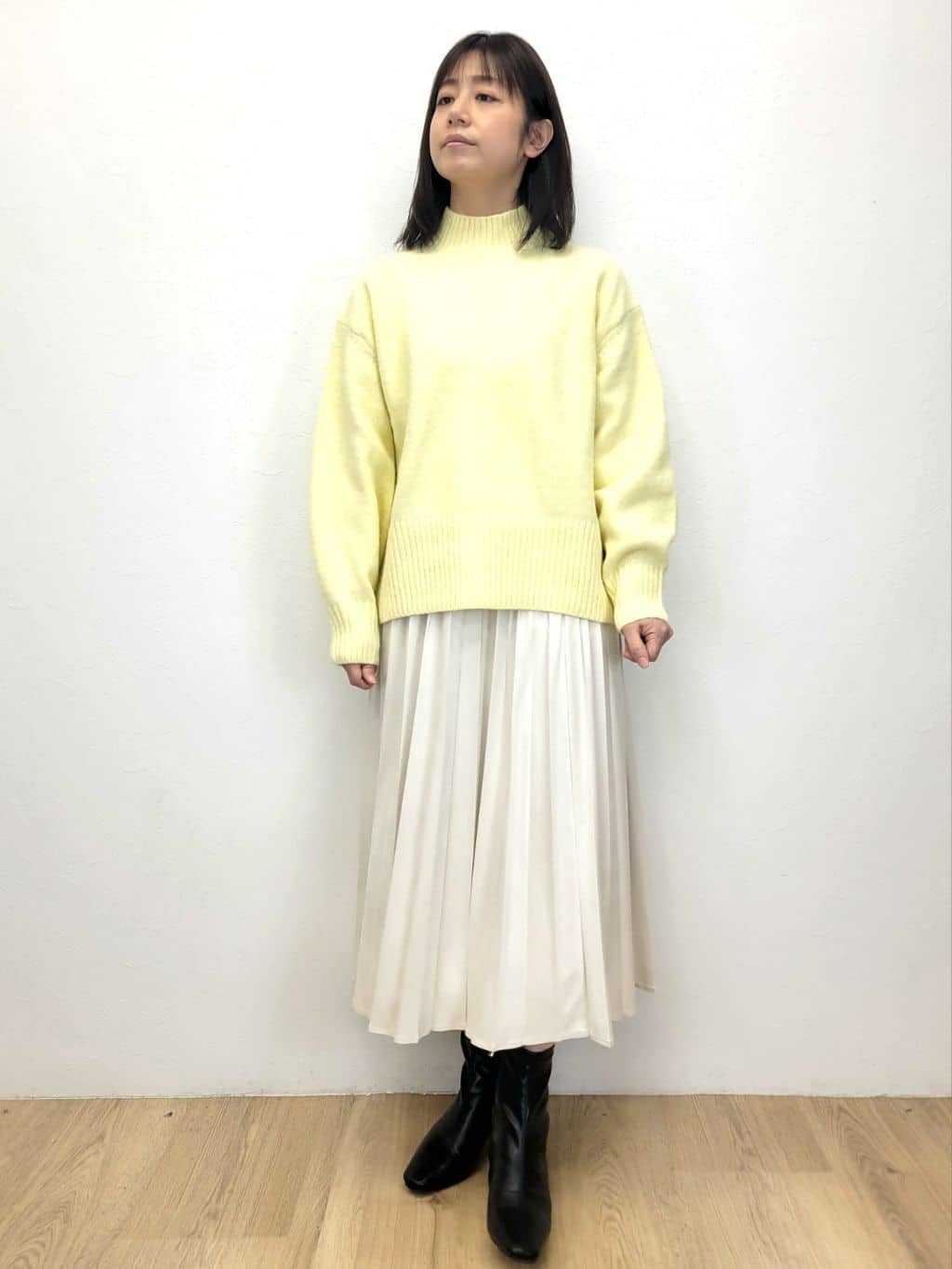 LISAさんの「OPAQUE.CLIP｜ふわふわハイネックニット【洗濯機OK】」を使ったコーディネート
