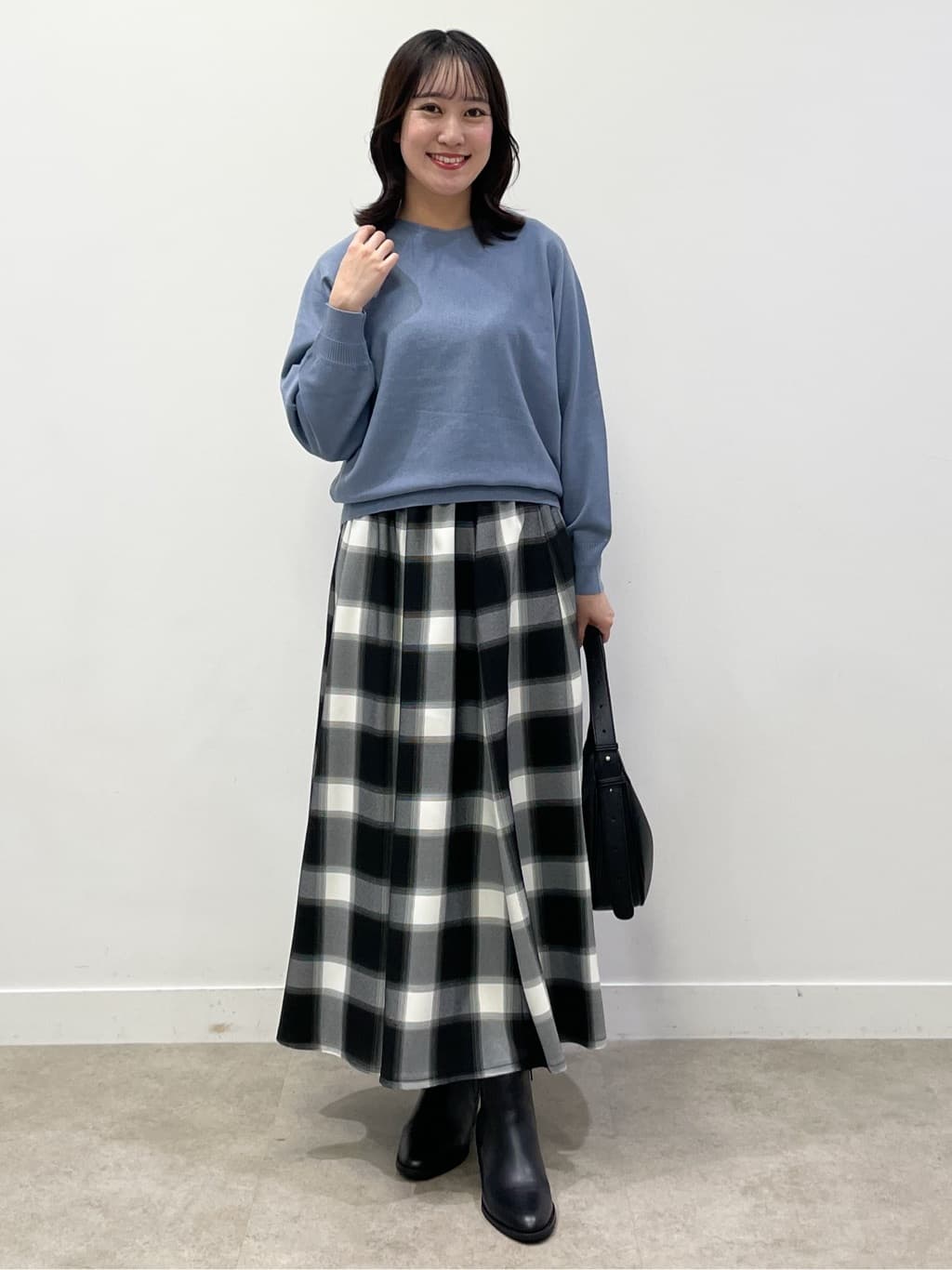yukariさんの「Dessin｜【洗える】ウールブレンド後ろボタンニット」を使ったコーディネート