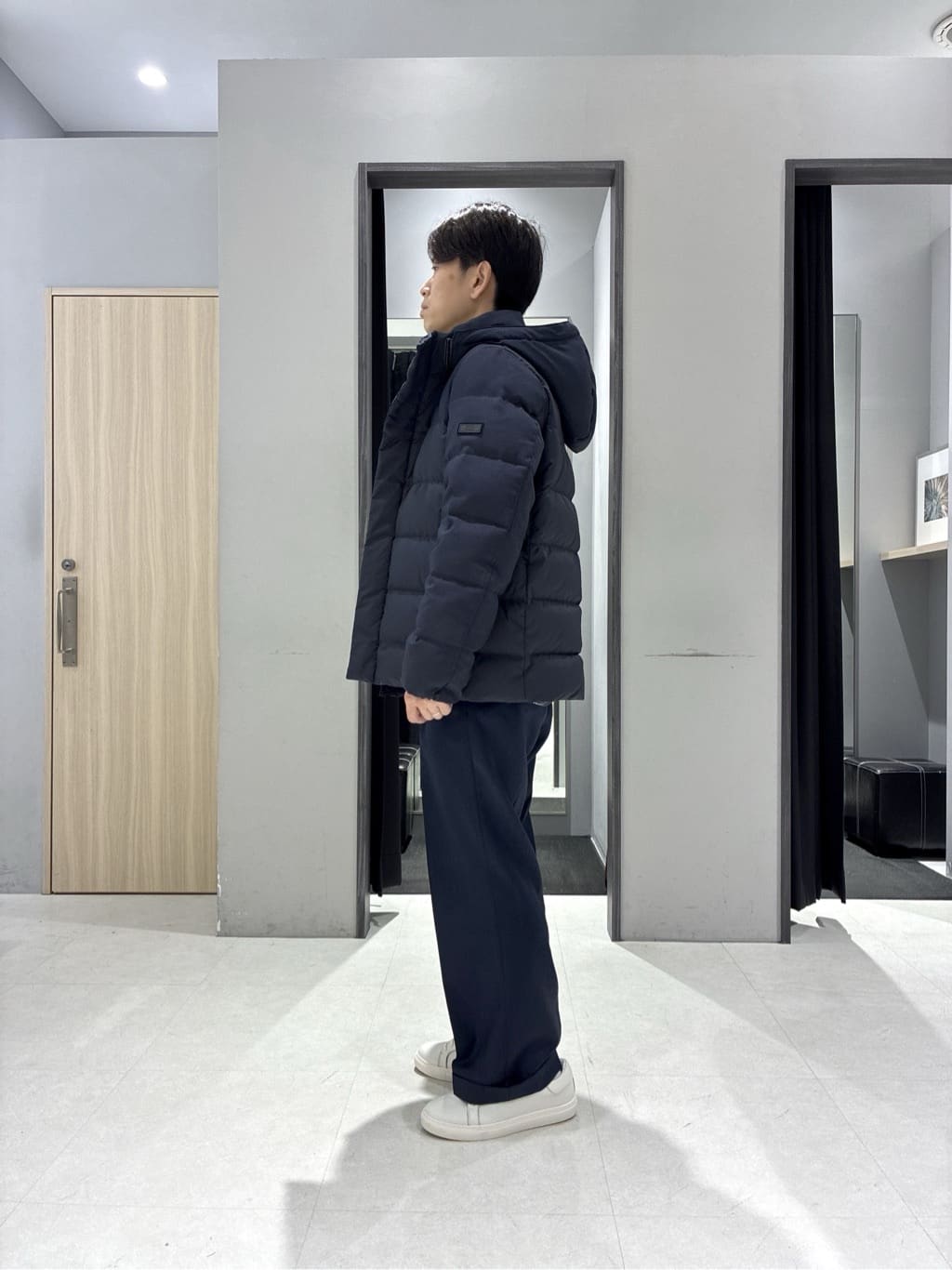 わいずみさんの「TAKEO KIKUCHI｜カラーコンビ ダウンブルゾン」を使ったコーディネート