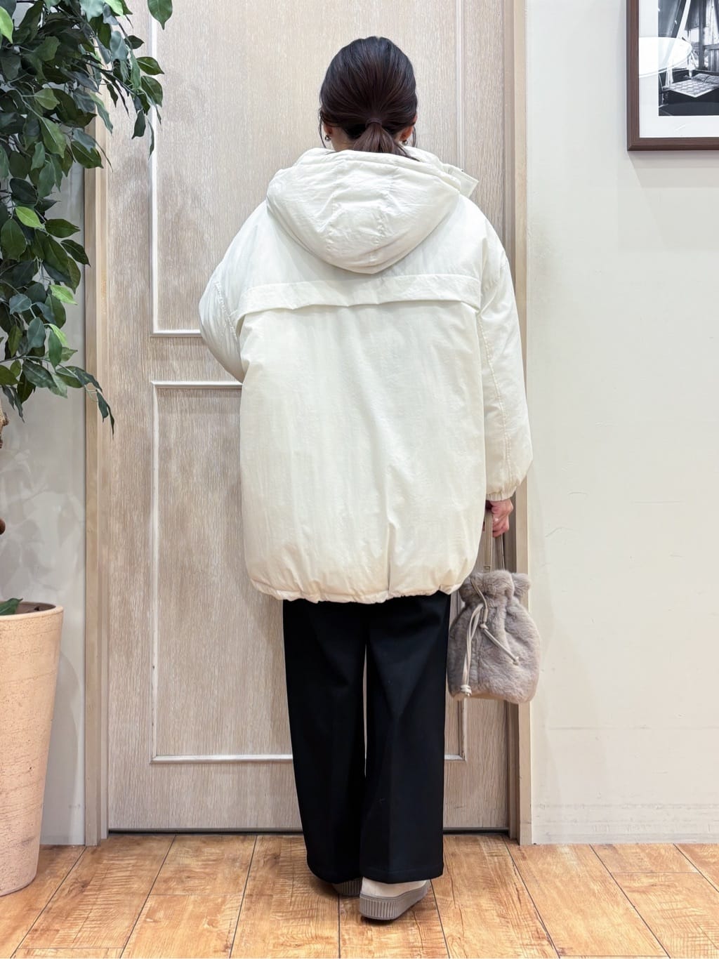 なみさんの「SHOO･LA･RUE｜【あったか/撥水/フード取り外し可能】中綿モンスターコート」を使ったコーディネート