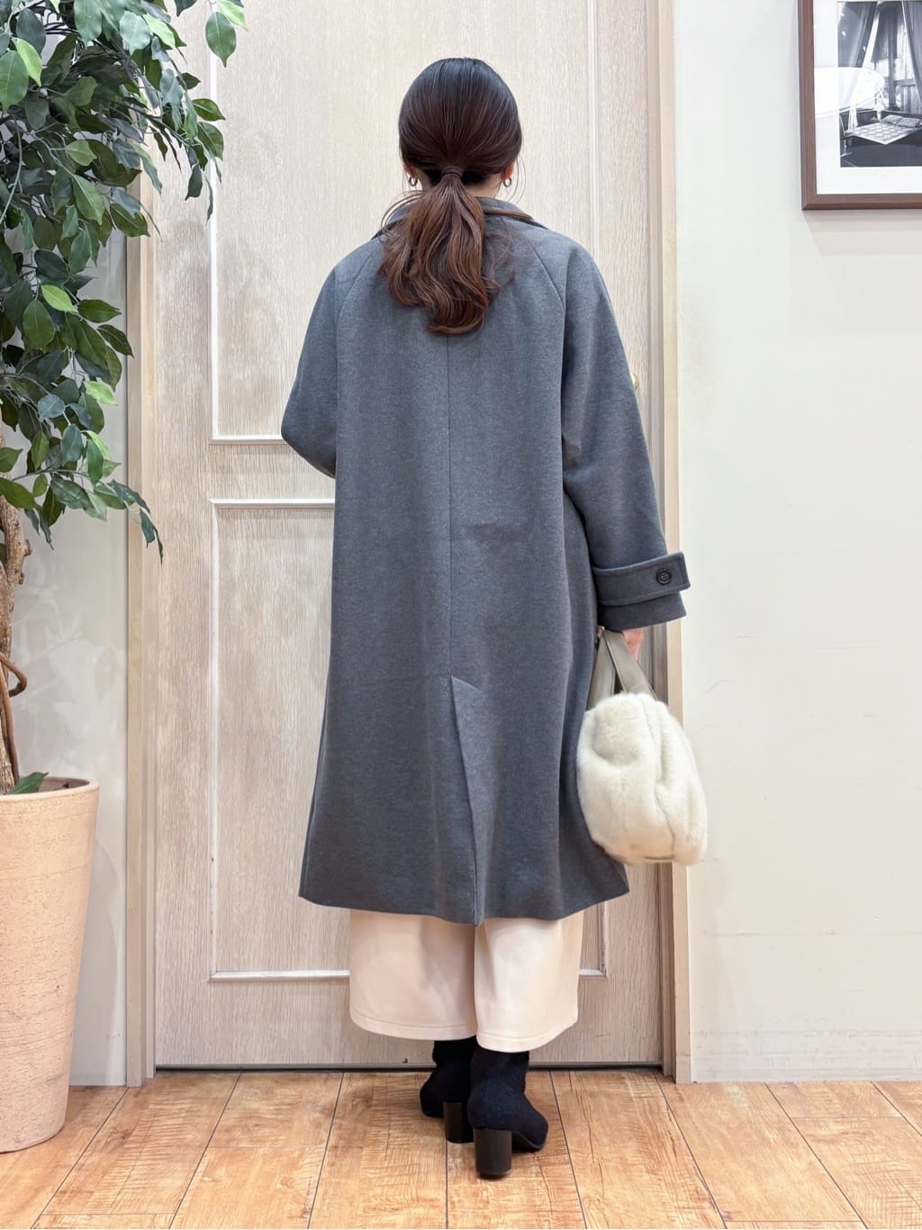 なみさんの「SHOO･LA･RUE｜起毛ニットブーツ」を使ったコーディネート