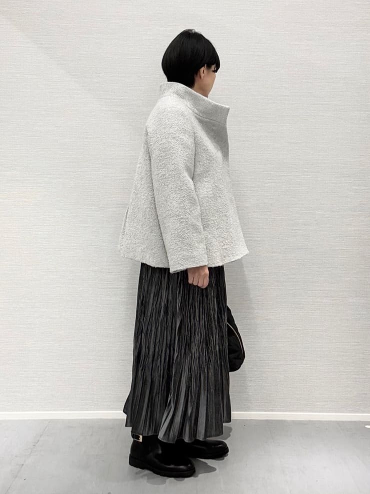 Yukoさんの「UNTITLED｜【大人な品格/ふわふわニット】フォックスカシミヤ コクーンニット」を使ったコーディネート