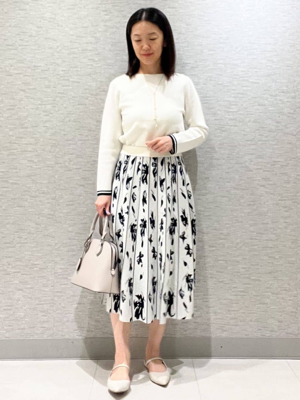marikoさんの「Reflect｜【セットアップ可】ダブルジャカードニットプルオーバー」を使ったコーディネート