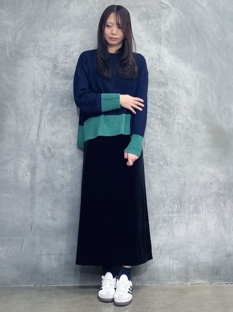 misaさんの「THE SHOP TK｜【すっきり見えシルエット】上品ふわもこ中綿ブルゾン」を使ったコーディネート