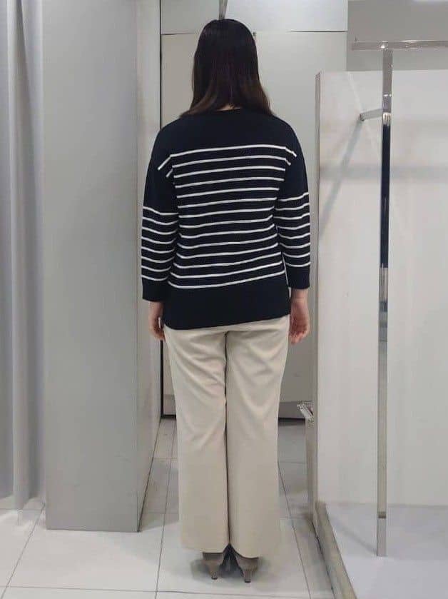 AZUSAさんの「Reflect｜【ウエスト総ゴム／セットアップ可】フルレングスストレートパンツ」を使ったコーディネート