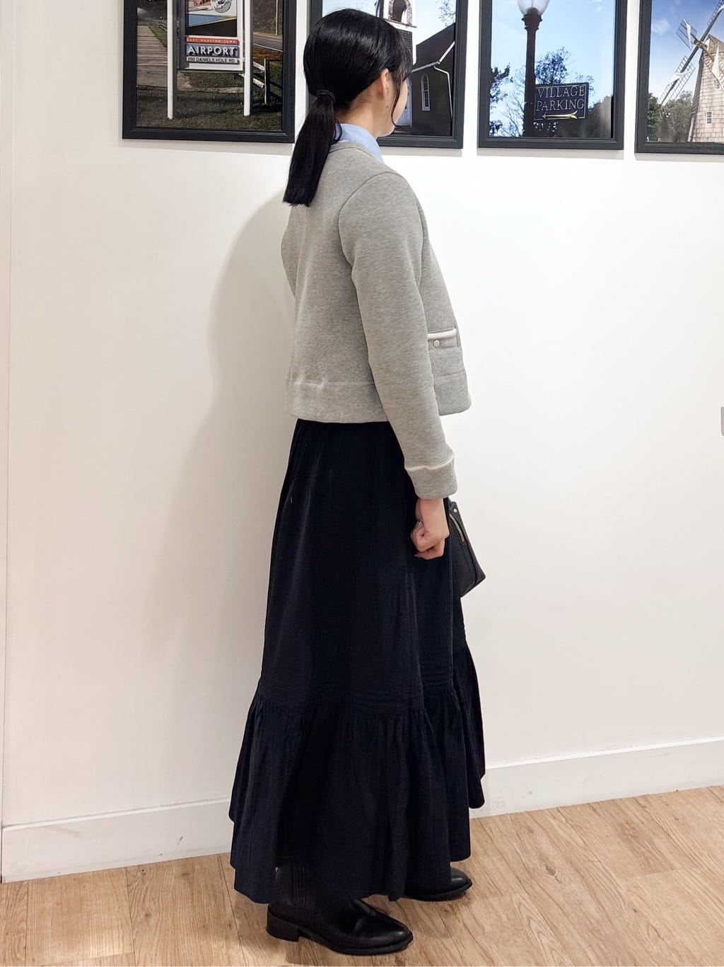 Ririkaさんの「Dessin｜【ウエストゴム/洗える】コットンフレアスカート」を使ったコーディネート