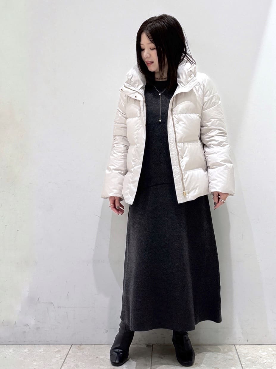 mameさんの「OPAQUE.CLIP｜サイド編地切替ニットトップス／セットアップ対応【洗濯機OK】」を使ったコーディネート