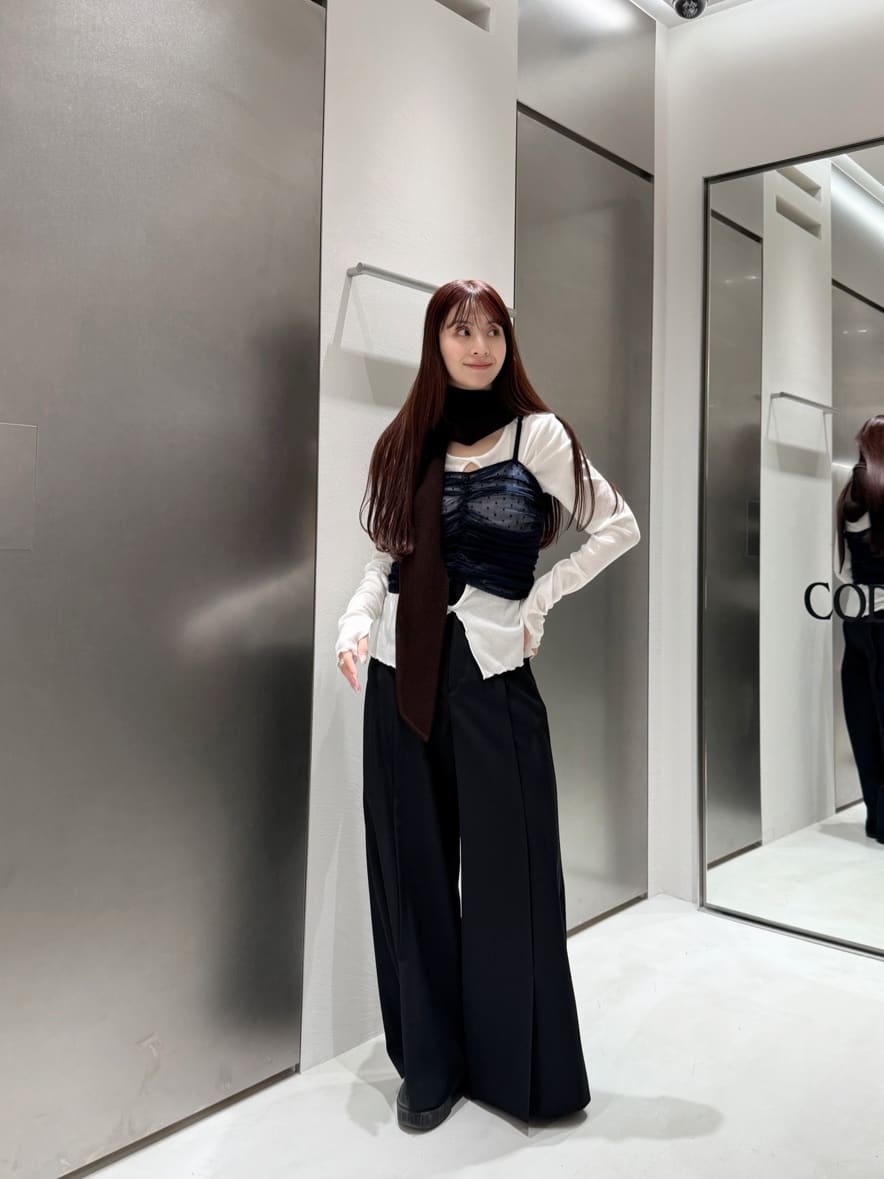 kanamiさんの「CODE A｜center slit wide pants」を使ったコーディネート