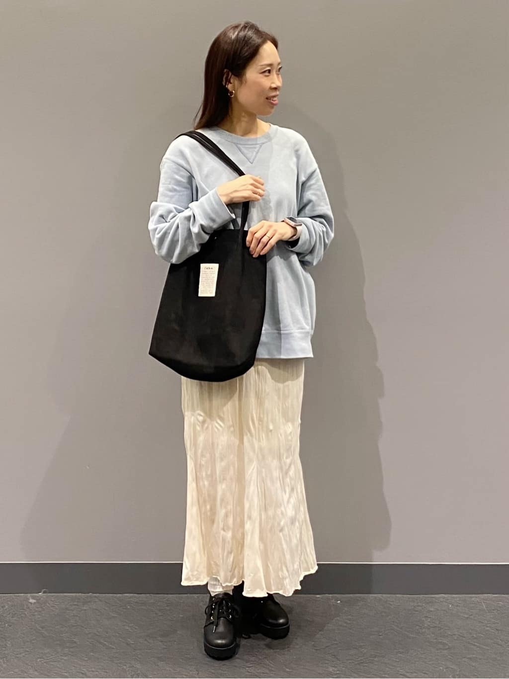 hiraさんの「ESPERANZA｜厚底レースアップパンプス」を使ったコーディネート