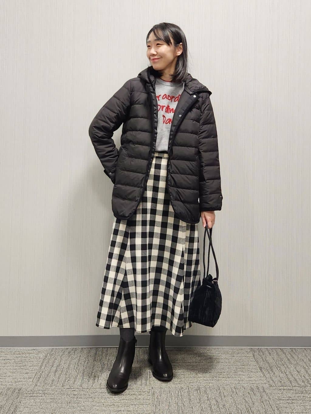 naraさんの「Dessin｜【撥水・2WAY】ミュラーダウンコートミドル丈」を使ったコーディネート