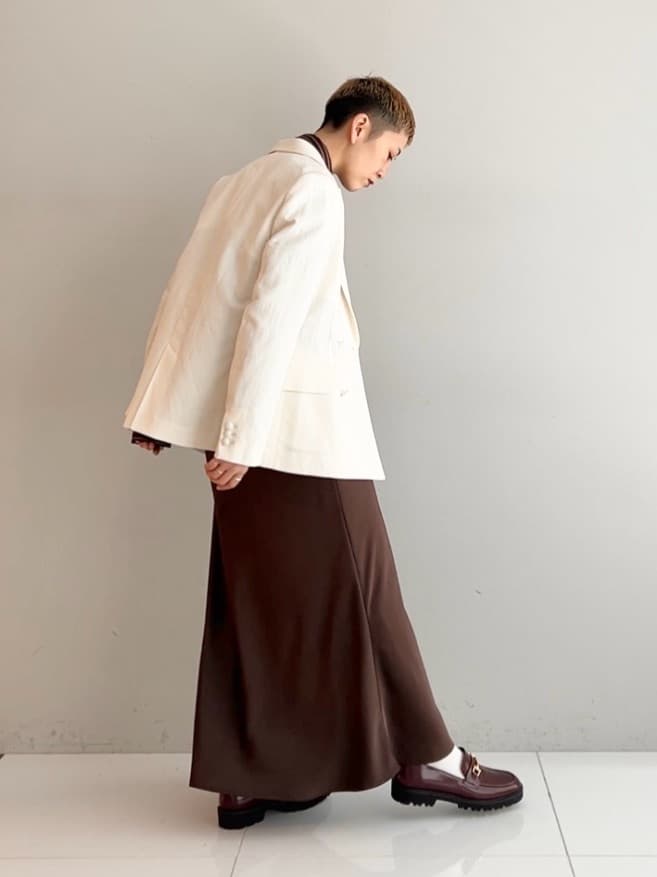 OCHIAIさんの「DRESSTERIOR｜【セットアップ可】リネンブレンドダブルブレストジャケット」を使ったコーディネート