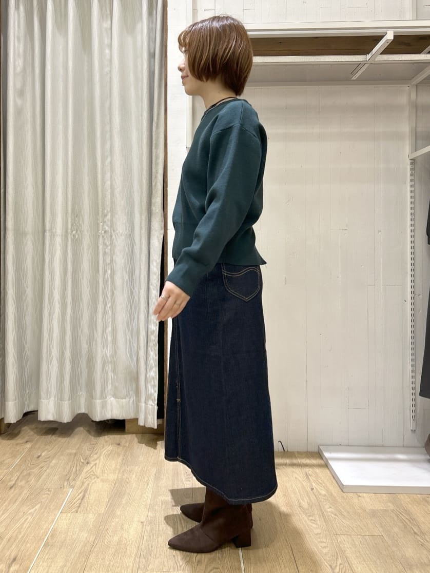 ga_riさんの「THE SHOP TK｜【前後2WAY】ニットセットアップ」を使ったコーディネート