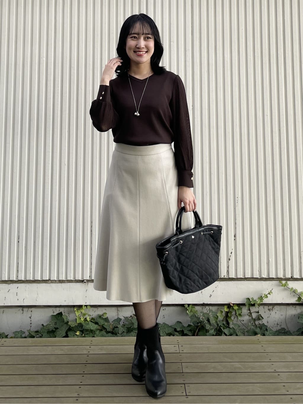 yukariさんの「Reflect｜【すっきりシルエット】ショート丈ダウンコート」を使ったコーディネート