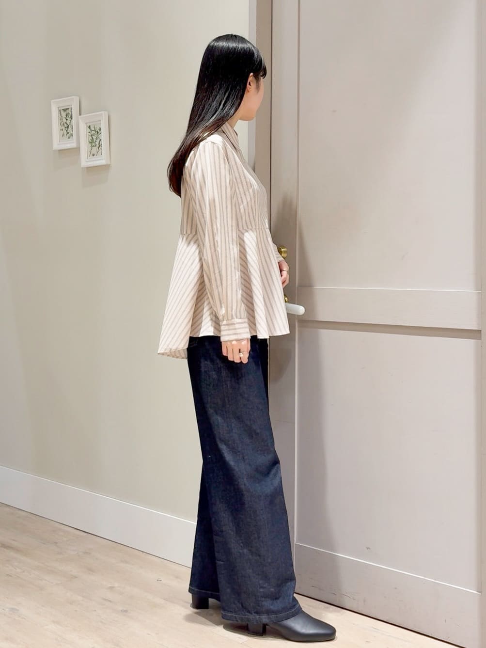 Mayuさんの「grove｜【SOMETHING&times;grove別注】LISAWIDE DENIM PANTS」を使ったコーディネート