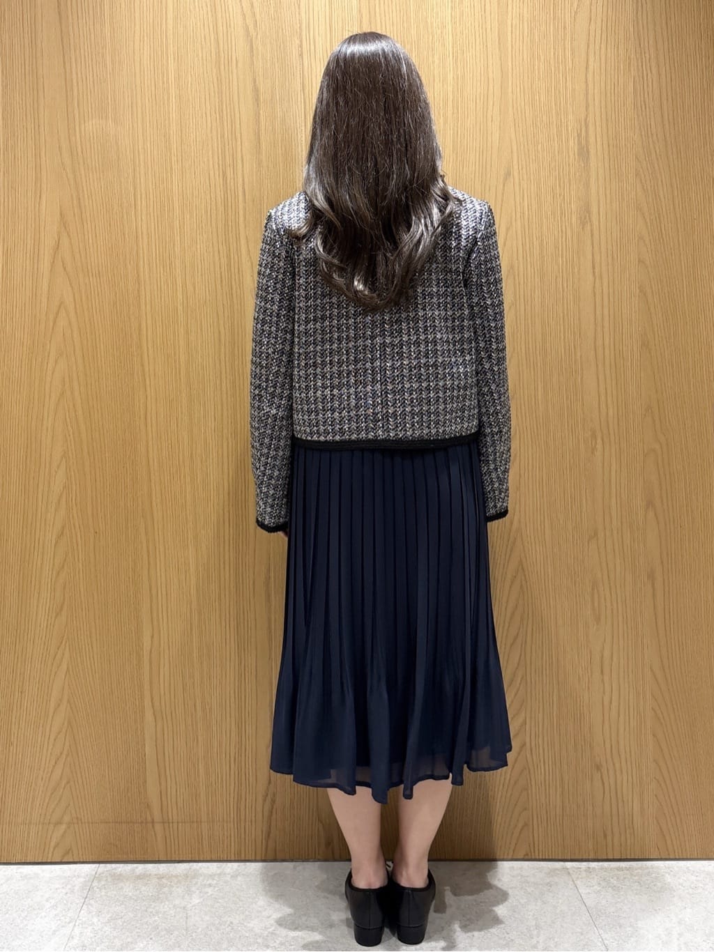 ゆいさんの「index｜ファンシーツイードノーカラージャケット【洗える】」を使ったコーディネート