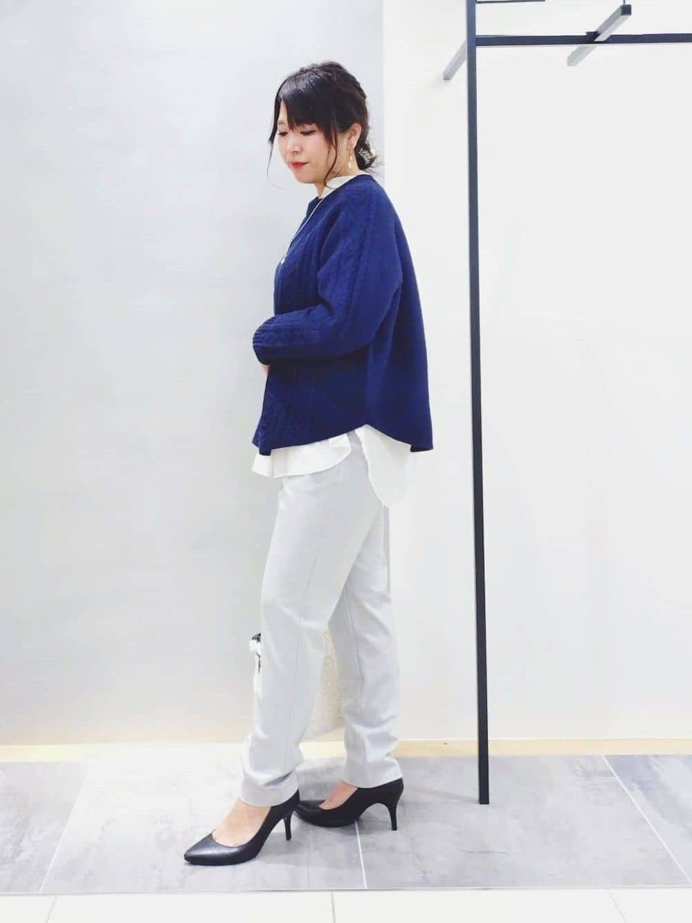 TOMOMIさんの「INDIVI｜【洗える／裏起毛】ストレッチウォームパンツ」を使ったコーディネート