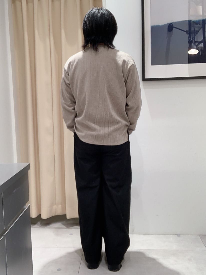 坂。さんの「THE SHOP TK｜【セットでお買い得！】モールニットカーディガン＋長袖Tシャツ　洗濯機OK/吸水速乾・毛玉になりにくい」を使ったコーディネート