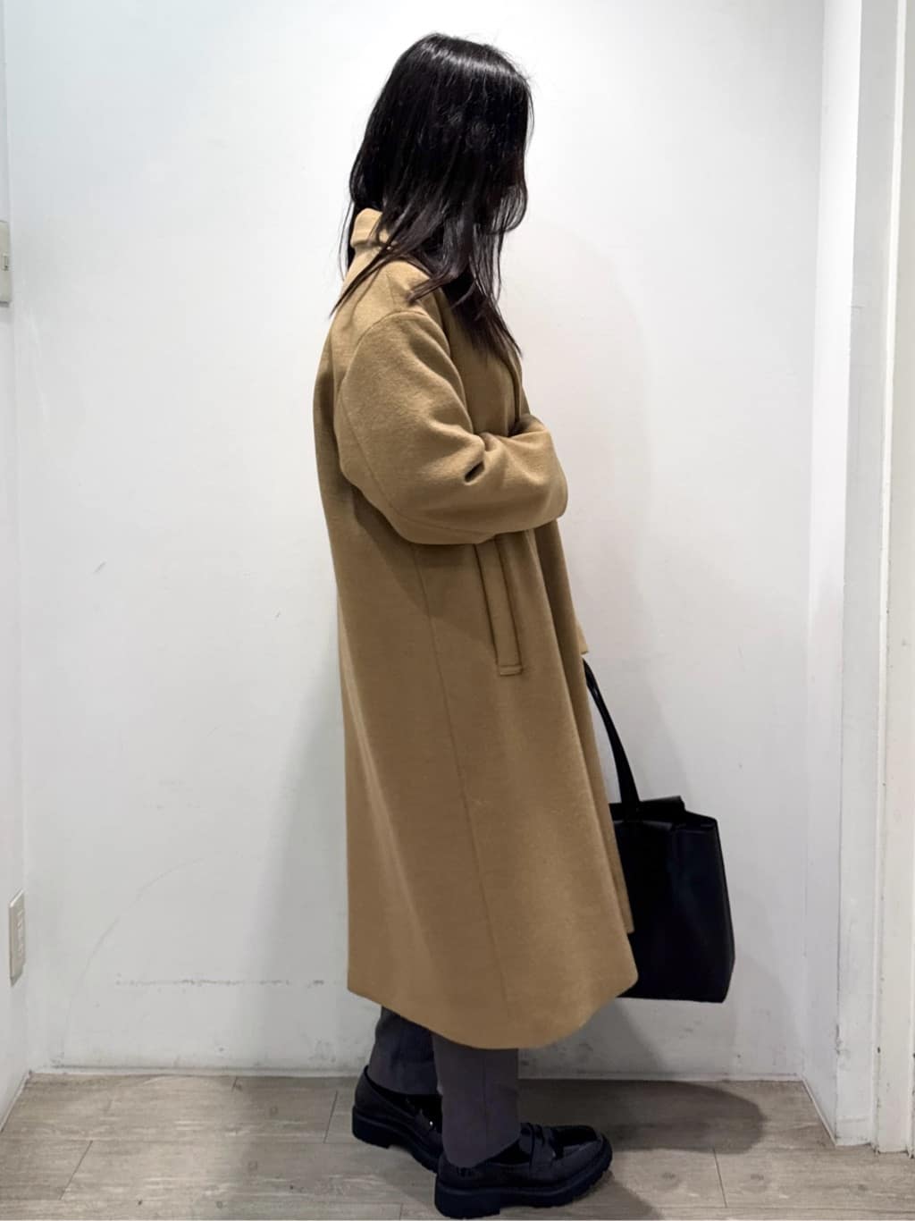 yuicciさんの「OPAQUE.CLIP｜カシミヤブレンドウールチェスターコート」を使ったコーディネート