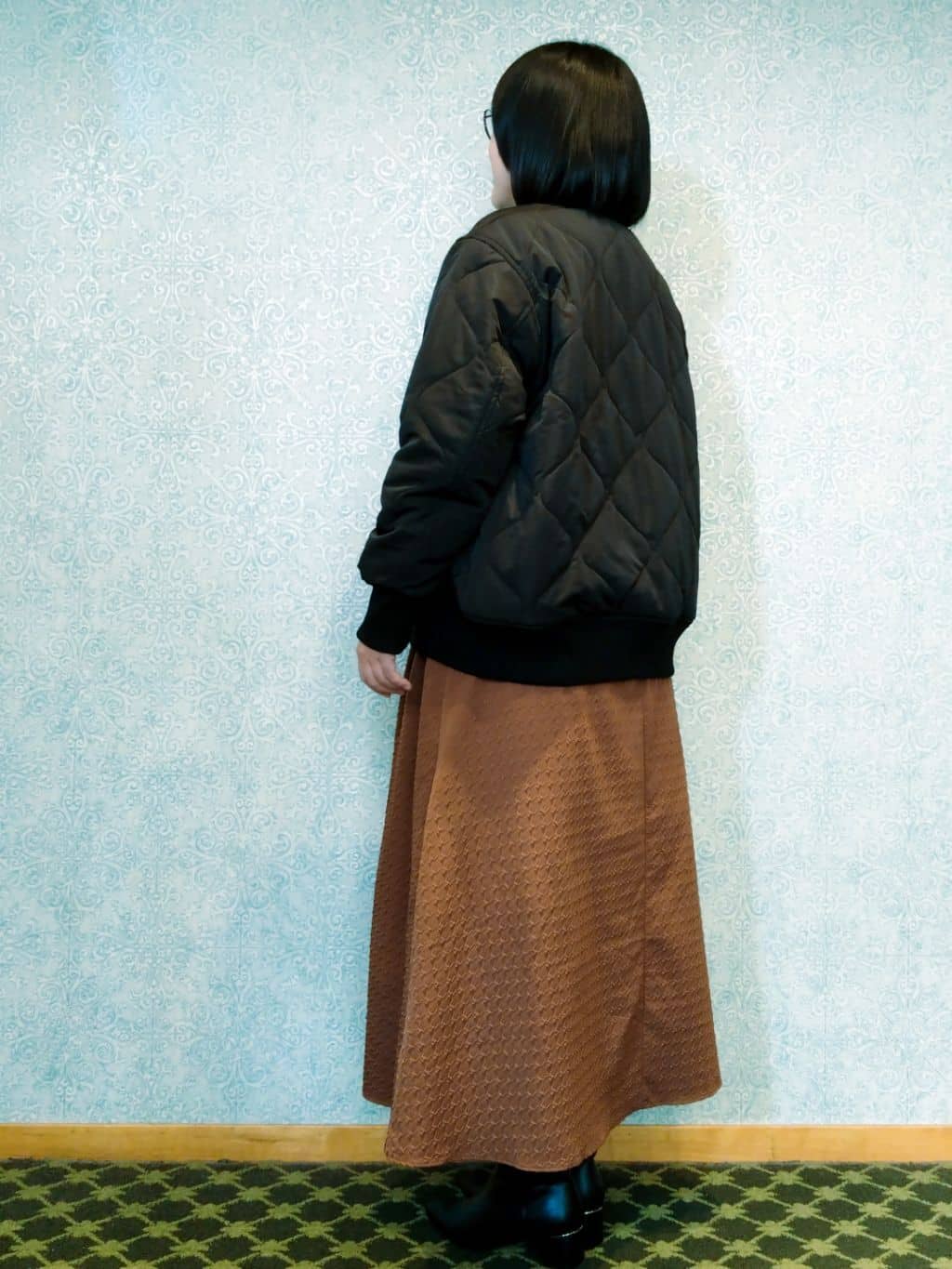 みいさんの「index｜サイド編地切替ニットトップス／セットアップ対応【洗濯機OK】」を使ったコーディネート