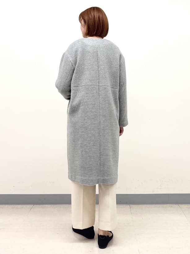 まいこさんの「INDIVI｜【軽量／ウール混】ライトフォルム ロングコート」を使ったコーディネート