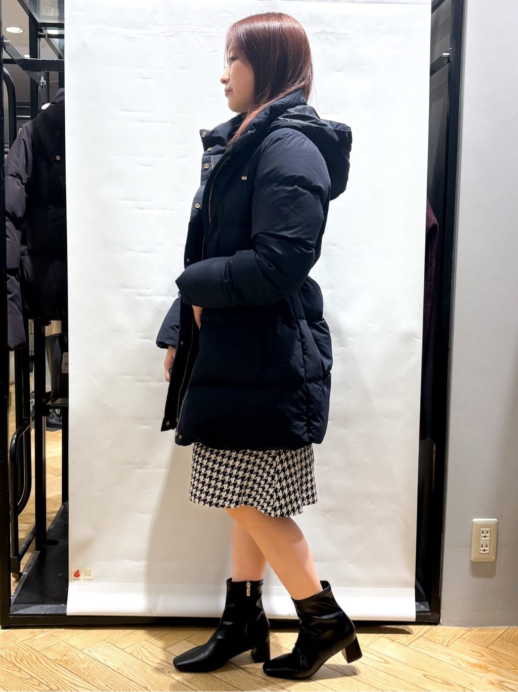 ふうかさんの「index｜KAWADAダウンドロストミドルコート【撥水／洗濯機OK／2WAY／静電気防止裏地】《XS～3L》」を使ったコーディネート